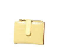 XUWEWI Women's Wallet Women's Wallet Small Wallets Leather Coin Purse Ladies Popular Card Holder Purses for Women for Outdoor(Yellow)