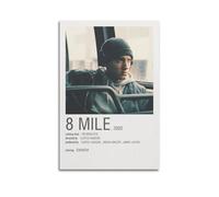 XUWSEWNE 8 MILE Posters Vintage Wall Art Canvas Aesthetic Poster Music And Movies Decorative Painting for Living Room Bed Room 12x18inch(30x45cm) Unframe-style