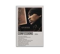 XUWSEWNE Confessions by Usher Posters Vintage Wall Art Canvas Aesthetic Poster Music And Movies Decorative Painting for Living Room Bed Room 12x18inch(30x45cm) Unframe-style