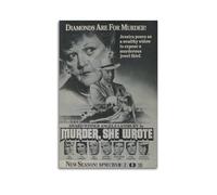 XUWSEWNE Murder, She Wrote(1) Posters Vintage Wall Art Canvas Aesthetic Poster Music And Movies Decorative Painting for Living Room Bed Room 20x30inch(50x75cm) Unframe-style