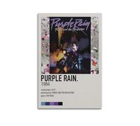 XUWSEWNE Purple Rain - Prince And The Revolution Posters Vintage Wall Art Canvas Aesthetic Poster Music And Movies Decorative Painting for Living Room Bed Room 12x18inch(30x45cm) Unframe-style