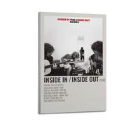 XUWSEWNE The Kooks Inside In Inside Out Posters Vintage Wall Art Canvas Aesthetic Poster Music And Movies Decorative Painting for Living Room Bed Room 08x12inch(20x30cm) Frame-style