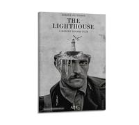 XUWSEWNE The Lighthouse Posters Vintage Wall Art Canvas Aesthetic Poster Music And Movies Decorative Painting for Living Room Bed Room 08x12inch(20x30cm) Frame-style
