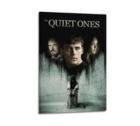 XUWSEWNE The Quiet Ones Posters Vintage Wall Art Canvas Aesthetic Poster Music And Movies Decorative Painting for Living Room Bed Room 20x30inch(50x75cm) Frame-style