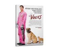 XUWSEWNE The Voices Posters Vintage Wall Art Canvas Aesthetic Poster Music And Movies Decorative Painting for Living Room Bed Room 20x30inch(50x75cm) Frame-style