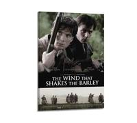 XUWSEWNE The Wind That Shakes The Barley Posters Vintage Wall Art Canvas Aesthetic Poster Music And Movies Decorative Painting for Living Room Bed Room 24x36inch(60x90cm) Frame-style