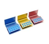 XUX 3Pcs 10 Holes Dental Burs Holder Block Case for CA/RA?FG Dental Autoclavable Burs Holder