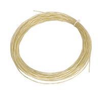 XUXHOU 12.2m 1.3mm Nylon Tennis Rackets String, with Rotating Filament Elastic Replacement Wire for Sports (Beige)