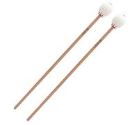 XUXHOU 2 Marimba Mallets Maple Wool Mallets for Marimba 2Pcs Percussion with Oval Wool Wound Head for Beginners Training Practice (bald wood pole)
