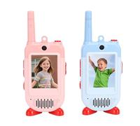 XUXHOU 2 Pack Video Intercom Toy for Kids, 2 Inch Screen HD Rechargeable Two Way Talk Radio for Indoor Outdoor Family Games