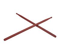 XUXHOU 2Pcs Mahogany Drumsticks Strong Gravity Sense Eco-Friendly Unpainted Oval Tip Design for Beginners Students Professionals