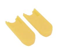 XUXHOU 2PCS Silicone Saxophone Finger Rest Cushion Thumb Protector Pad with Saddle for Wind Instrument Accessories (Yellow)
