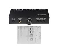 XUXHOU 3 in 3 Out Sound Signal Switcher, Balanced Line Selector Passive Preamp Volume Controller for Speakers with Mute Switch and Headphone Output
