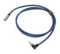 XUXHOU 3 of 3.5 Mm From Female From Female to Male Hifi Slim 90 Degrees Extensions Cord for Mp3 Player Nylon Navy