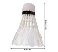 XUXHOU 3pcs Goose Feather Badminton Shuttlecocks, Training Equipment with Foam Ball Head for Practice and Casual Playing