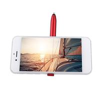 XUXHOU 4 in 1 Pen of Bolín Tabactile Screen with LED Light for Tablet, Multifunctional Pencil Pen for Smartphones and Tablet, Travel Flashlight Pencil, Red/blue/black, 13.6 Cm, 1pc, 1pc, (Red)