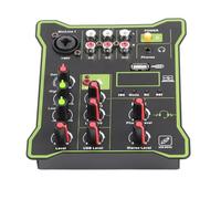 XUXHOU 5 Channel Mixing Console with Bluetooth and Reverb Effects, DSP Processor for Portable Live Sound and Voice Enhancement