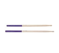 XUXHOU 5A Drumsticks, Maple Wood Drumsticks with Non Slip Rubber Grip and Oval Tip for Beginner and Student Drummer, Professional Use