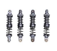 XUXHOU 70mm RC Shock Absorbers Set, Alloy Dual-Stage Damper for 1/10 RC Cars, Built with High Strength Metal, Premium Look and Feel, Complete Upgrade, Precise Size Design, Dual Spring (Ti Color)