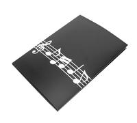 XUXHOU A4 Sheet Music Folder Sheet Music Binder Score Folder 6 Pages ABS Material with Transparent Film Splints for Piano Guitar Violin Students Lovers