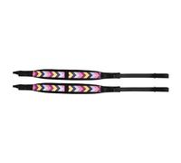 XUXHOU Accordion Straps Adjustable Leather Velvet Shoulder Strap Set with Horizontal Back Strap No Buckle Design Universal Fit for 16 to 120 Bass Players Standing or Seated (Colorful Arrows)