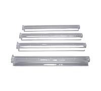 XUXHOU Acrylic Mahjong Tile Pusher Rack, Slip-Resistant Wave Edge, 4-Pack | Clear Sorting Tool For Extended Play Interlocking Tile Alignment Cradle-Style Hand Rest Wipe-Clean Surface