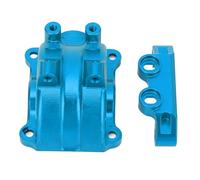 XUXHOU Aluminum Alloy RC Car Gearbox Cover, CNC 3D Cutting Differential Housing with 8 Screws for TT02 1/10 RC Car, Compatible with TT02T 11053610 11053933 (Blue)
