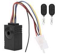 XUXHOU Anti Theft Alarm, Remote Control Car Finder with Parking Lot Function, Shock Proof Spring, Waterproof Host for Electric, Tricycle, Scooter