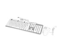 XUXHOU Bades Wired 104 Game Keys Keyboard Keyboard Set of Mouse with Stable RGB Lights and Resistant to Interference for Office Work, Computer Set