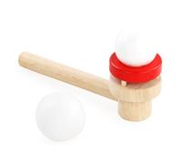XUXHOU Ball Blowing Toy, Wood Foam Ball Interactive Educational Floating Blow Pipe Game for Kids Children