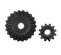 XUXHOU Beekeeping Extractor Gear, Durable Black Steel Accessory for Honey Extraction, 2pcs for Beekeeper Use, Compact Size