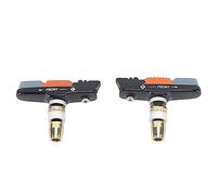 XUXHOU Bike Brake Pads, Rubber V Type Brake Pads with Hex Nuts and Spacers for 14 16 20in Bikes No Noise No Skid (Black Orange Grey)