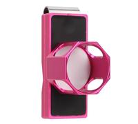 XUXHOU Billiard Chalk Holder, Magnetic Portable Aluminum Pool Cue Chalk with Quiet Belt, for Pool Hall or Tournament (Pink)