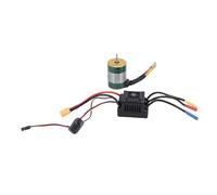 XUXHOU Brushless Motor ESC Combo Set for 1/10 RC Car Truck, CNC Machined Aluminum Alloy Material, Water Proof Design (Green)
