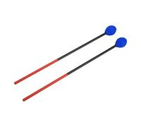 XUXHOU Carbon Fiber Marimba Mallets Medium Hard Round Head for Bass Percussion Instruments with Cotton Thread for Clear Sound (blue head)