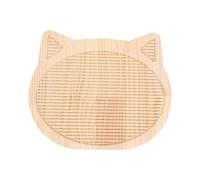 XUXHOU Cat Scratching Board, Wood Low Dust for Indoor Cats | 13.78 X 11.42 Inch, Natural Wood Grain, Wall Mountable, Safe Scratching Pad, Protects Sofa From Claws