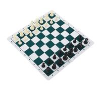 XUXHOU Chess Set, Plastic Chess Board Game with 50x50cm Artificial Leather Board, Lightweight Portable Design for Party Camping Relaxing