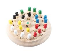 XUXHOU Color Memory Chess Game, Wooden Early Educational Toy for Kids