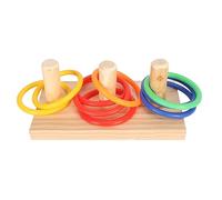 XUXHOU Colorful Puzzle Bird Ring Toy for Parrots (7cm/2.8in Ring) | Safe materials, chewable, interactive play, relieves boredom, enhances mental skills