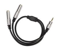 XUXHOU Connected and Reproduction of PVCLENGTH Aluminum Aluminum From 3.5 Mm to 6.35 Mm and Microphone Speaker Reproduction, Music Keyboards or Hifi Systems
