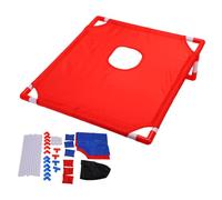 XUXHOU Cornhole Set, Portable Cornhole Bean Bag Toss Game Set with 2 Boards 6 Bean Bags for Outdoor Camping Beach Backyard Parties