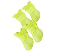 XUXHOU Dog Silicone Boot Skidproof Soft Dog Shoes for Rain with Non Slip Sole for Pets Lightweight and Cute for Everyday Wear 4 Pack (M)