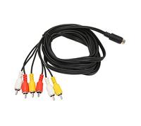 XUXHOU Durable Mini DIN A 6 CLEAR CORAR CABLE Signal of Connection for the TV Video Camera Received AV, Easy Plug and Reproduce for Electronics Video