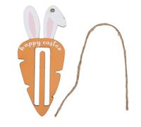 XUXHOU Easter Money Holder, Carrot Cute Bunny Easter Gift Card Cash Pouch with Pine Wood Material, for Festivals Holiday Decorations (Orange)