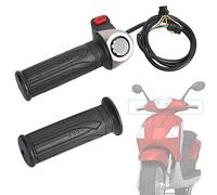 XUXHOU Ebikes Throttle, Universal Electric Bike Throttle Multifunction Speed Governing Accelerator Grip with Button for Lithium Battery Power Storage Electric Bike