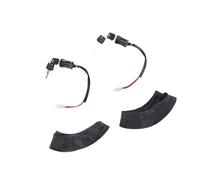 XUXHOU Electric Bike Inner Tube Kit, 2pcs 12 Inch Rubber Inner Tubes with Angled Valve Stem Bike Ignition Switches with Keys