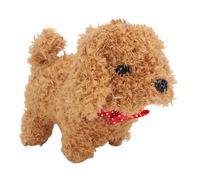 XUXHOU Electronic Plush Puppy Dog Toy, Realistic Stuffed Animal with Interactive Sounds, Wagging Tail, Moving Ears, for Kids Age 3+ (Brown)