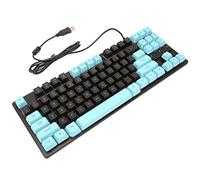 XUXHOU Ergonomic LED Keyboard 87 Keys: Recording Design for Tight APPARILE Leaders (Black Blue)