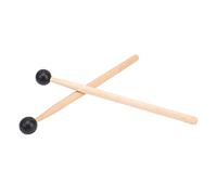 XUXHOU Ethereal Drumsticks 2Pcs Rubber Round Head Wooden Handle Hammer Percussion Sticks with Glossy Wear-Resistant Finish for Beginners Learning Drums
