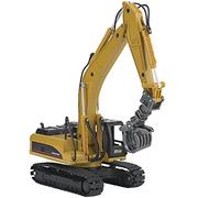 XUXHOU Excavator Toy, 1:50 Alloy Timber Grab Model Engineering Construction High Simulation Car Vehicle Toy
